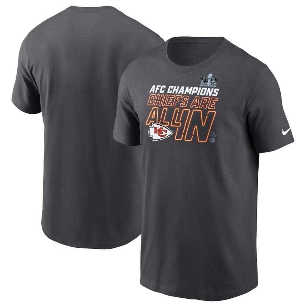Nike Kansas City Chiefs 2023 AFC Champs Locker Room Tee NWT Various